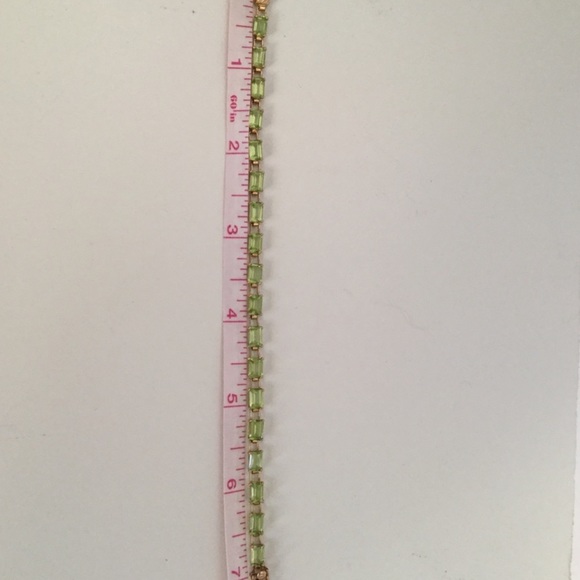 10k PERIDOT BRACELET - Picture 4 of 6